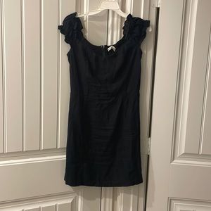 Abercrombie and Fitch Black Corset Linen Dress